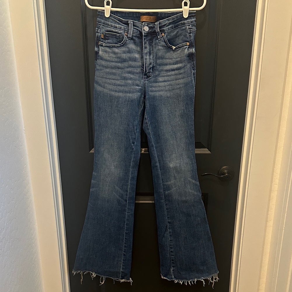 Judy Blue Flare Wide Leg Denim Jeans